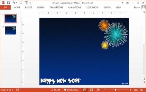 Free New Year PowerPoint Templates