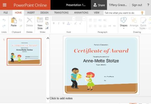 How to create Printable Award certificates in PowerPoint